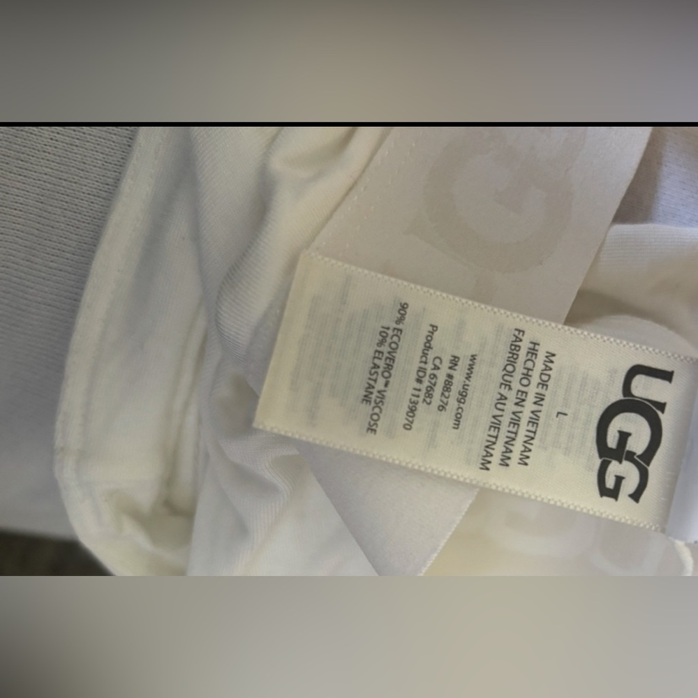 NWT WHITE UGG Gwendolynn Bralette Logo Band Size: Large - Picture 5 of 5